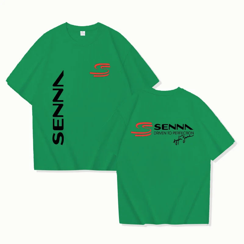 2025 Fashion Men T Shirt Casual Ayrton Senna Brazilian Formula 1 Legend T-shirt Graphic Oversized Breathable Streetwear XXS-4XL