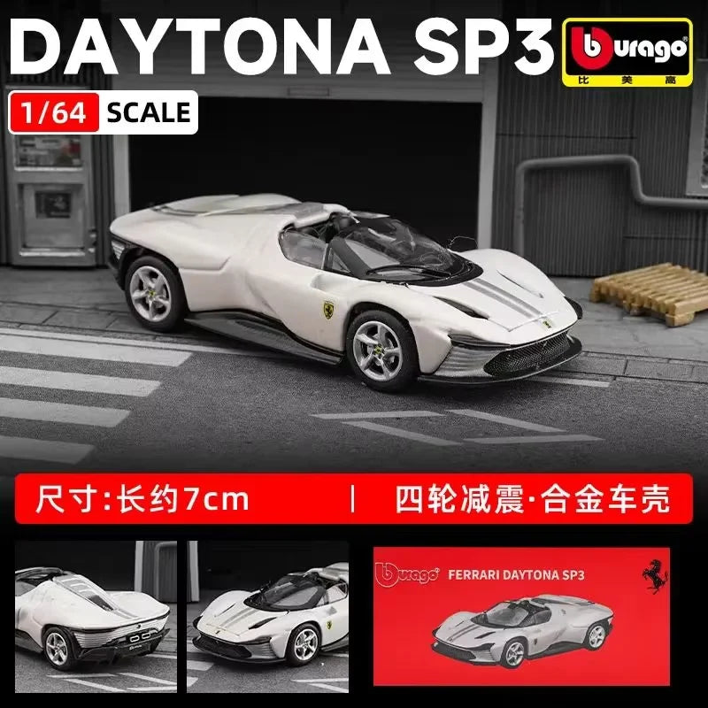 Bburago 1:64 Bugatti Bolide Flying Fire Meteor Alloy Die Cast Car Model Collection Supercar Toys Birthday Gift