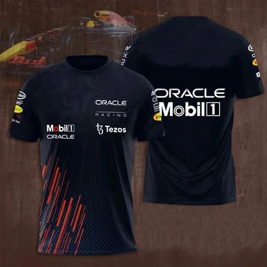 2025 Summer Fashion Men Women Motorcycle F1 Race Car 3D Print T-shirt Unisex Fashion Racing Logo Tshirt Adult Kids Tee Clothing