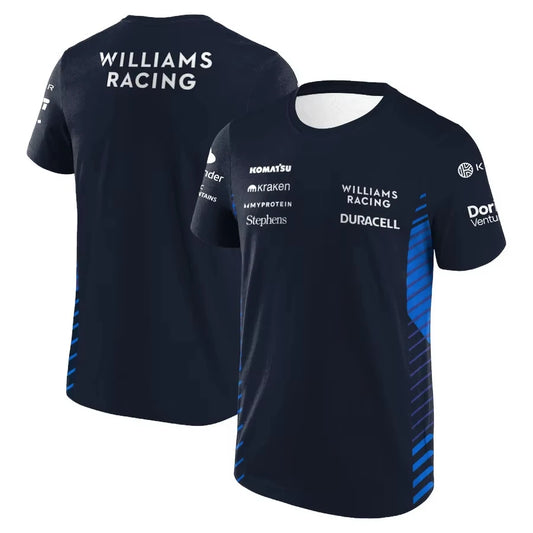 Men T-shirt F1 Williams Racing Team Carlos Sainz Formula One Alex Albon Kid T-shirt Men's Women's Tshirt Children's Tshirt