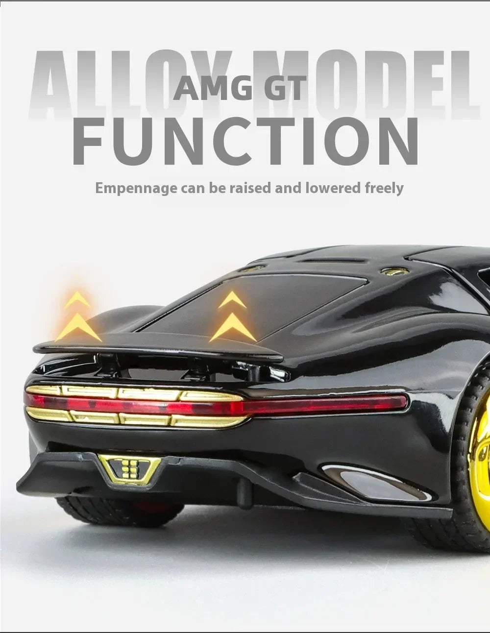 1:32 Mercedes-Benzs Vision GT Alloy Car Model Diecast Metal Racing Car Vehicles Model Simulation Sound Light Kids Toy Gift