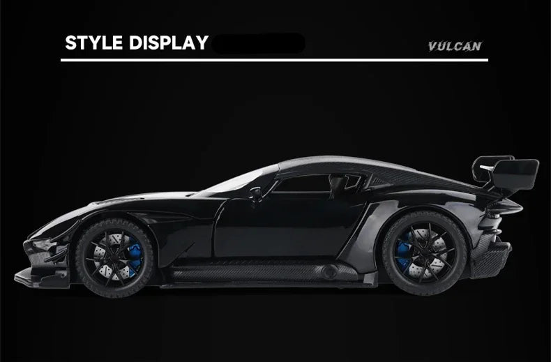 1:32 Aston Martin Vulcan Alloy Sports Car Diecast Metal Racing Car Model Simulation Sound and Light Collection Children Toy Gift