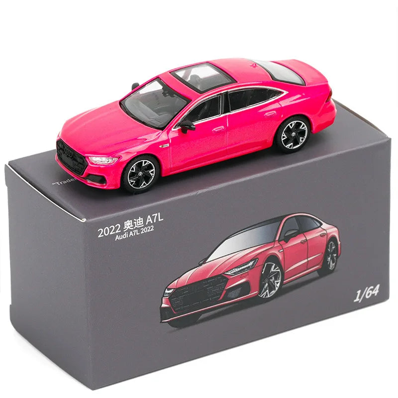 JKM 1:64 AUDI A7 2022 Alloy Car Diecasts & Toy Vehicles Car Model Miniature Scale Model Car For Children