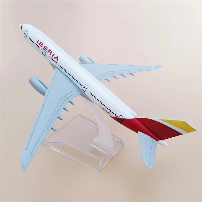 Modelo de avión Iberia Airlines B737 de aleación de Metal fundido a escala 1/400, pantalla estática, colección de juguetes para adultos