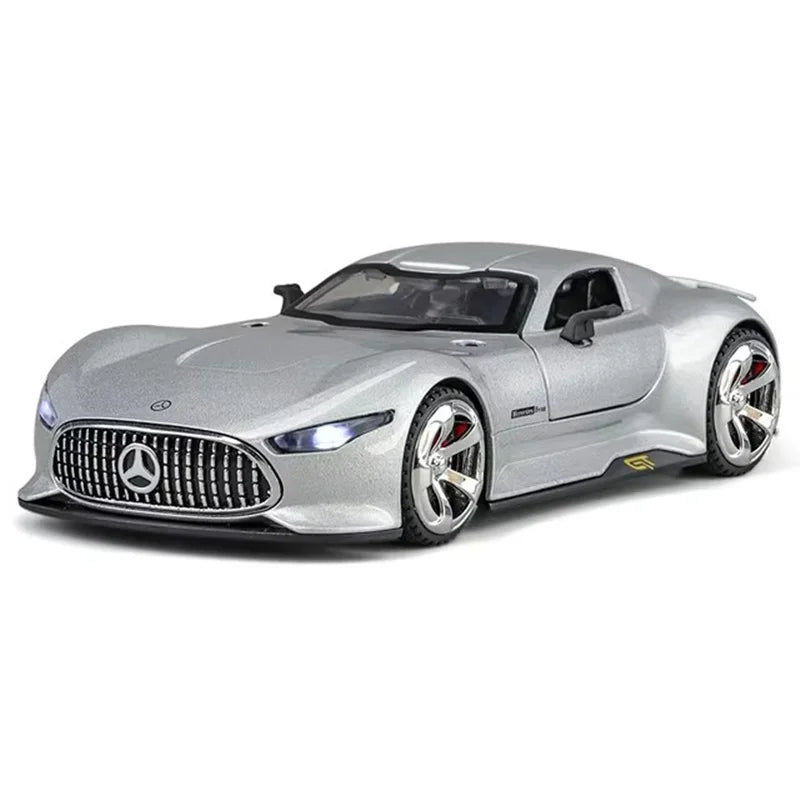 1:32 Mercedes-Benzs Vision GT Alloy Car Model Diecast Metal Racing Car Vehicles Model Simulation Sound Light Kids Toy Gift