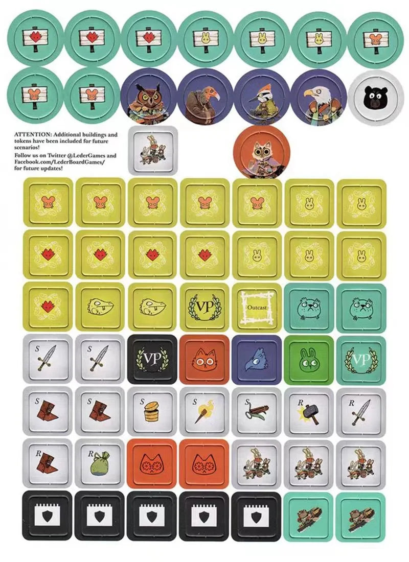 Juegos de Leder Juegos de cartas de raíz The Riverfolk Juegos de mesa de expansión Juegos de desarrollo intelectual Juegos de fiesta familiar para padres e hijos