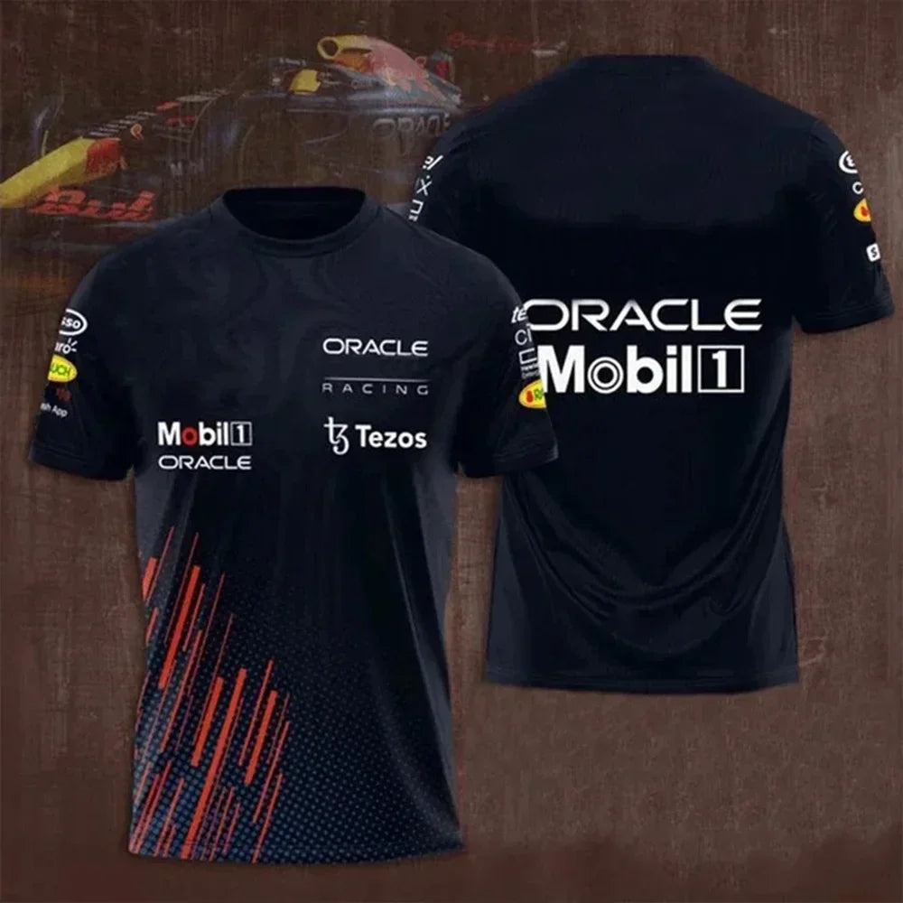 2025 Summer Fashion Men Women Motorcycle F1 Race Car 3D Print T-shirt Unisex Fashion Racing Logo Tshirt Adult Kids Tee Clothing