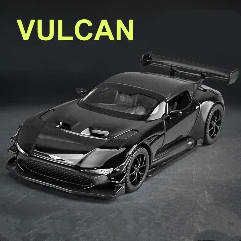 1:32 Aston Martin Vulcan Alloy Sports Car Diecast Metal Racing Car Model Simulation Sound and Light Collection Children Toy Gift
