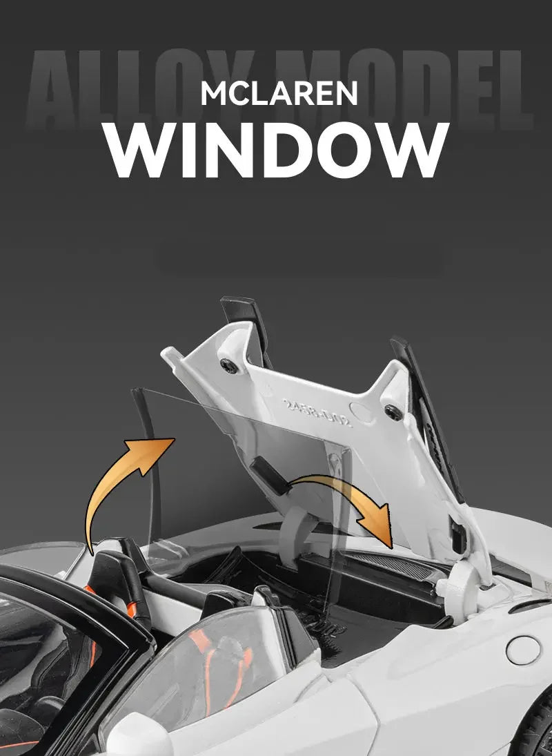 1:24 McLaren 720S Alloy Racing Car Model Diecast Metal Sports Car Model Simulation Sound and Light Collection Childrens Toy Gift