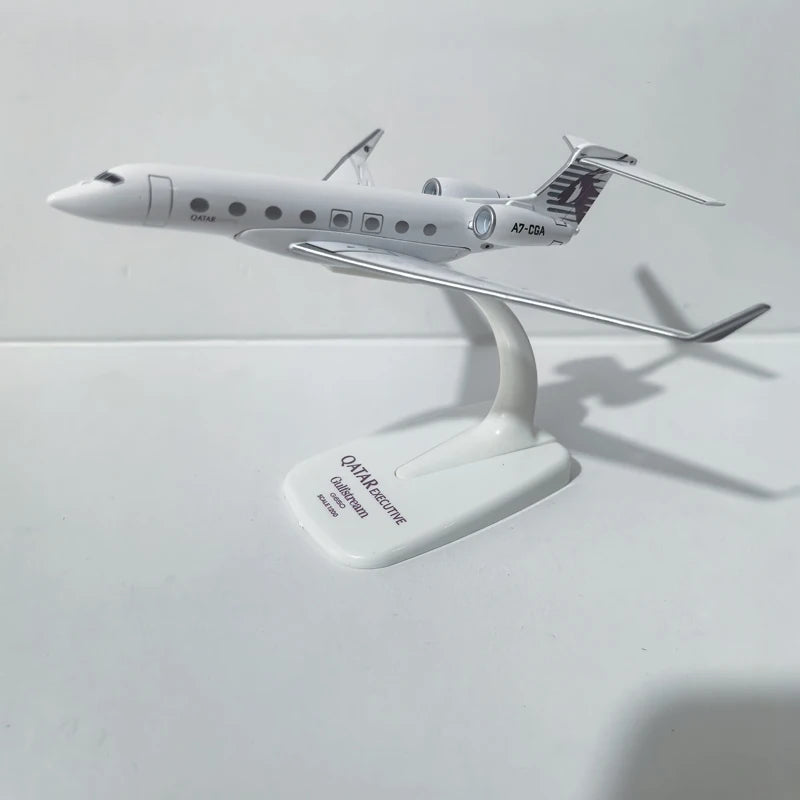 JASON TUTU Qatar Airways Gulfstream G650 avión Diecast 1/200 escala aviones modelo de avión regalo