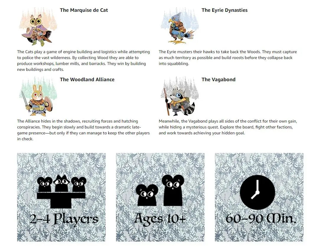 Juegos de Leder Juegos de cartas de raíz The Riverfolk Juegos de mesa de expansión Juegos de desarrollo intelectual Juegos de fiesta familiar para padres e hijos