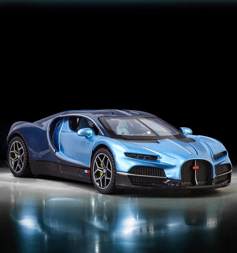 1:32 Bugatti Tourbillon V16 Supercar Alloy Metal Diecast Model Car Children's Toys Mini GT Collection Hobbies Birthday Gifts Boy