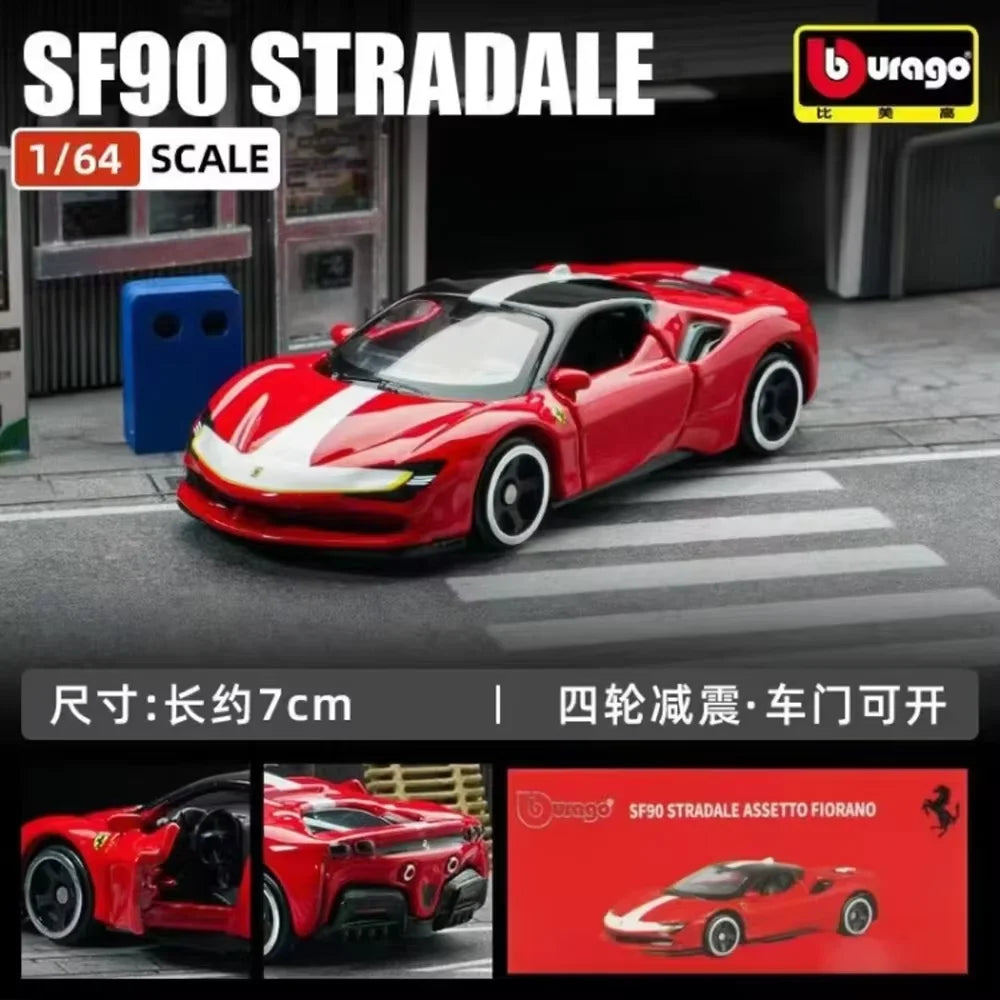 Bburago 1:64 Bugatti Bolide Flying Fire Meteor Alloy Die Cast Car Model Collection Supercar Toys Birthday Gift