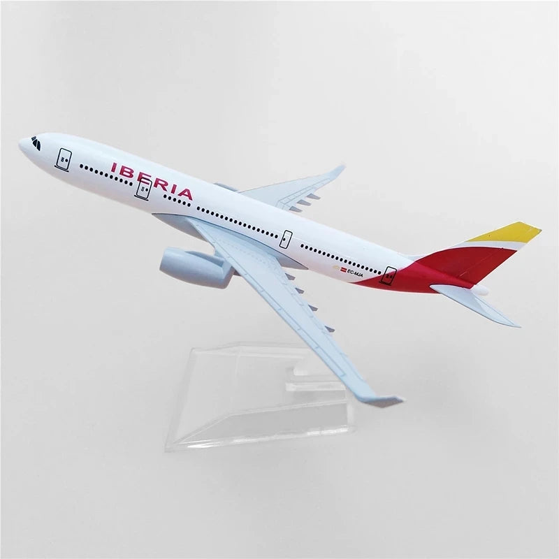 Modelo de avión Iberia Airlines B737 de aleación de Metal fundido a escala 1/400, pantalla estática, colección de juguetes para adultos