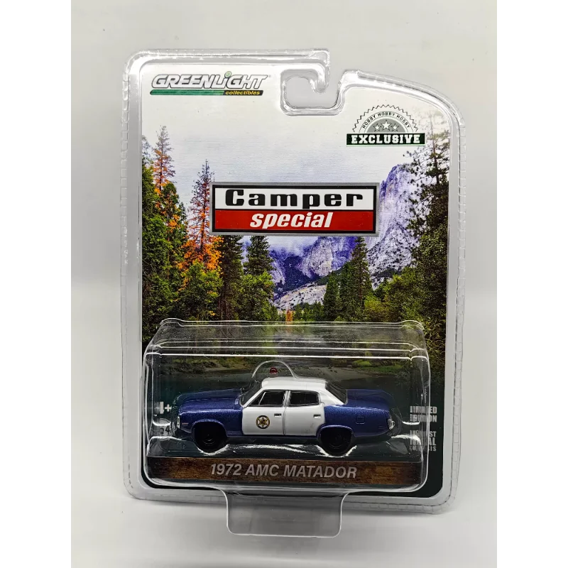 Diecast GreenLight 1/64 escala coche de policía vehículo de comando de bomberos serie Ford Dodge Chevrolet coche de aleación modelo coleccionable juguete para regalo