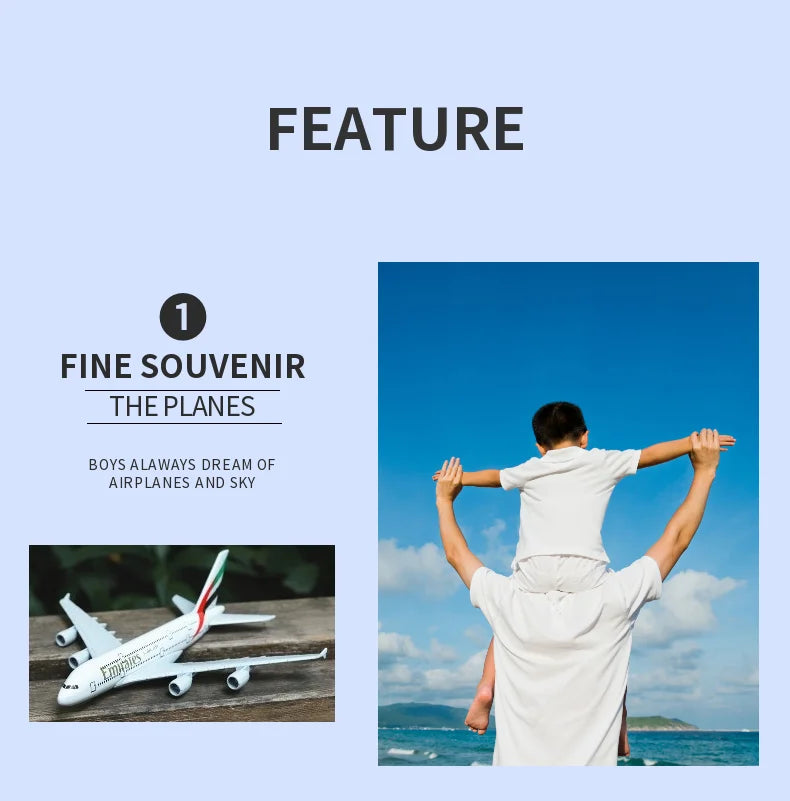 Escala 1:400 réplica de avión de Metal Delta B747 avión Boeing Airbus modelo de aviación Diecast arte en miniatura juguetes para niños