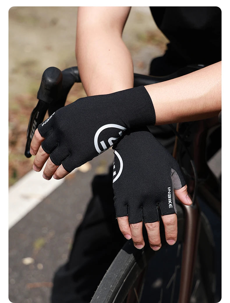 INBIKE 2024 guantes de ciclismo acolchados de Gel para hombres Otoño Invierno guantes de lana para bicicleta de carretera MTB accesorios de bicicleta con pantalla táctil de dedo completo