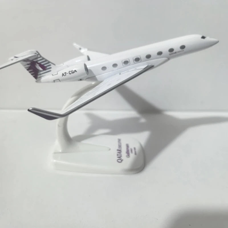 JASON TUTU Qatar Airways Gulfstream G650 avión Diecast 1/200 escala aviones modelo de avión regalo
