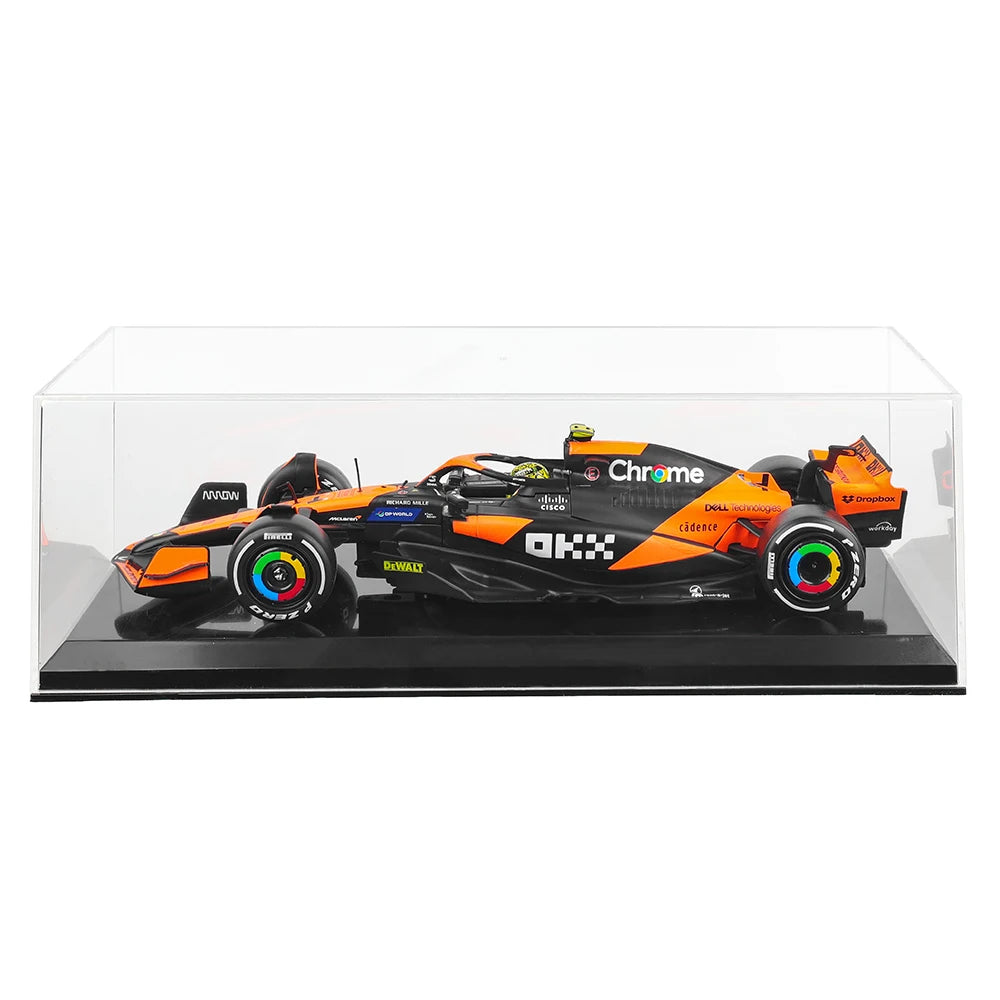 Bburago 1:24 2024 McLaren F1 4 # Lando Norris 81 # Oscar Piastri Die Casting modelo de precisión colección de modelos de coches