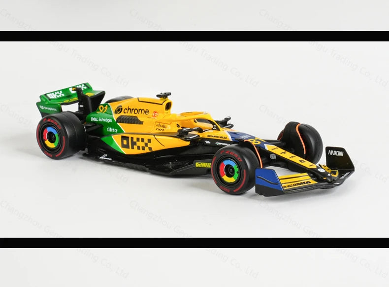 Bburago 1:43 2024 Mclaren MCL38 Miami Monaco F1 Formula Car Die Cast Vehicles Collectible Model Racing Toys