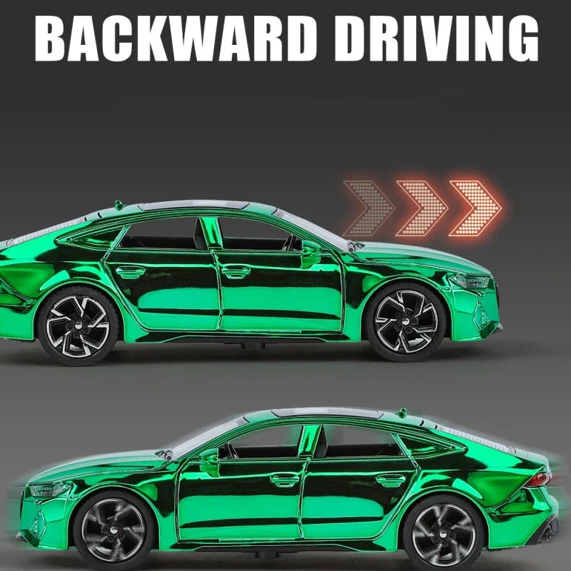 1:32 Audi RS7 Sportback Quattro Alloy Miniature Scale Car Model Sound Light Diecast Metal Toy Car Vehicle Gift Collection