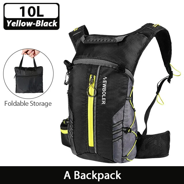 NEWBOLER-Bolsa deportiva repelente al agua para exteriores, mochila de hidratación para ciclismo, viaje, senderismo, escalada, MTB, bicicleta de carretera