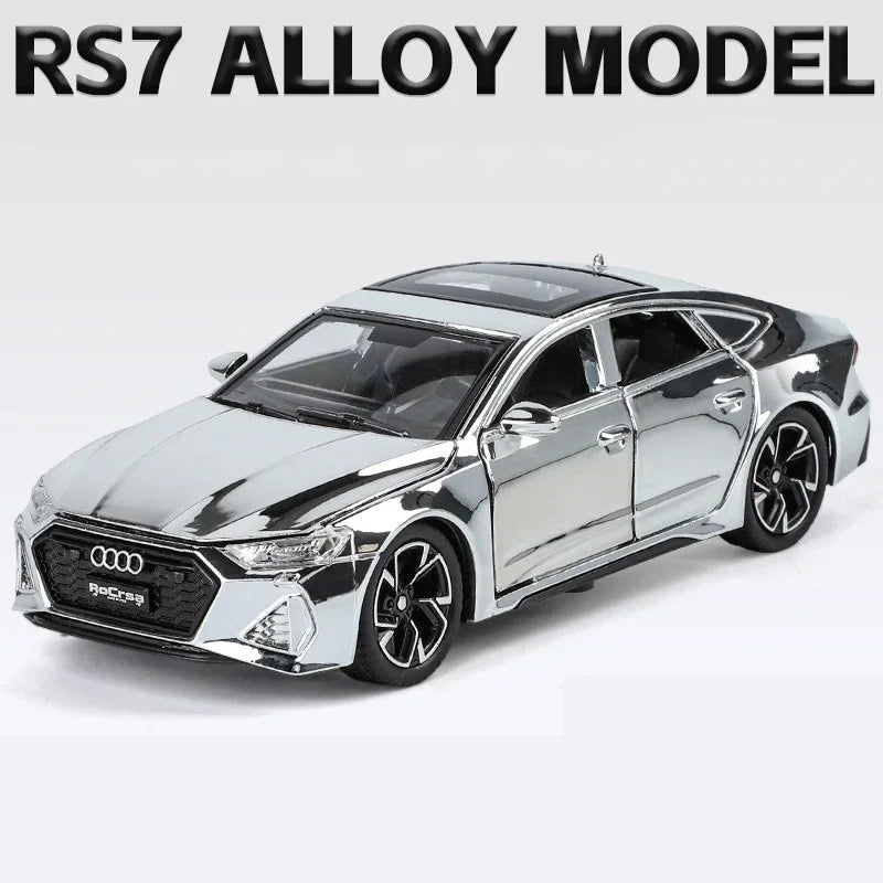 1:32 Audi RS7 Sportback Quattro Alloy Miniature Scale Car Model Sound Light Diecast Metal Toy Car Vehicle Gift Collection