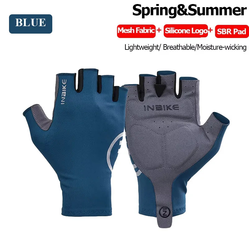 INBIKE 2024 guantes de ciclismo acolchados de Gel para hombres Otoño Invierno guantes de lana para bicicleta de carretera MTB accesorios de bicicleta con pantalla táctil de dedo completo