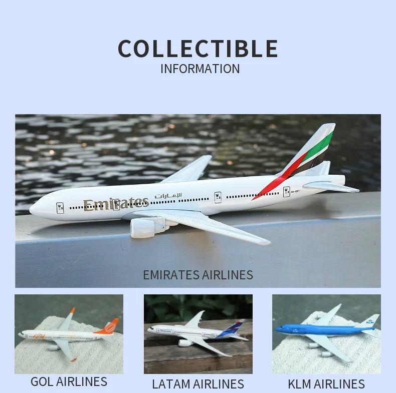 Escala 1:400 réplica de avión de Metal Delta B747 avión Boeing Airbus modelo de aviación Diecast arte en miniatura juguetes para niños
