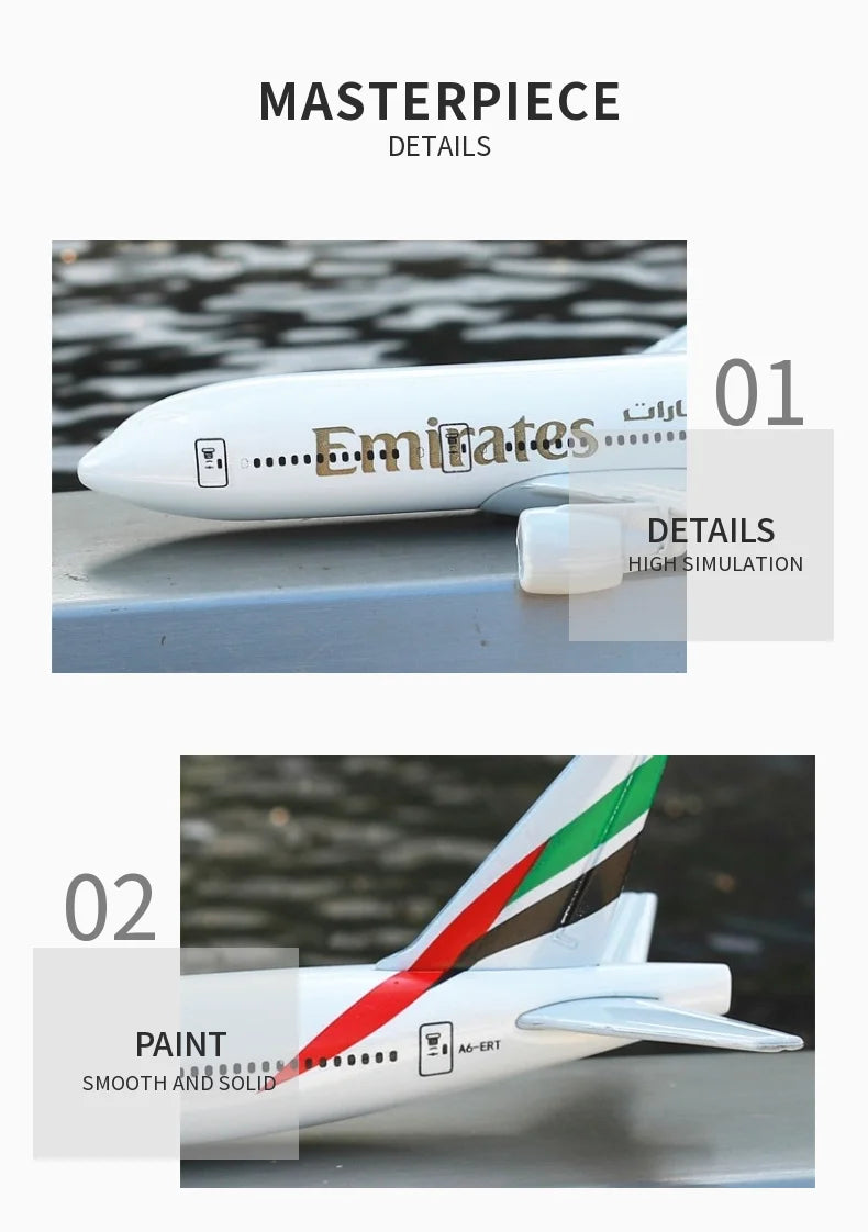 Escala 1:400 réplica de avión de Metal Delta B747 avión Boeing Airbus modelo de aviación Diecast arte en miniatura juguetes para niños