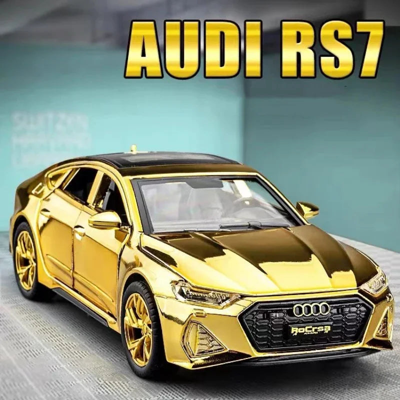 1:32 Audi RS7 Sportback Quattro Alloy Miniature Scale Car Model Sound Light Diecast Metal Toy Car Vehicle Gift Collection