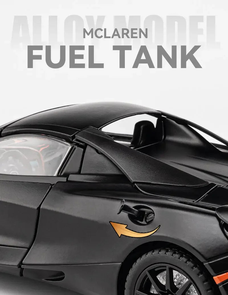 1:24 McLaren 720S Alloy Racing Car Model Diecast Metal Sports Car Model Simulation Sound and Light Collection Childrens Toy Gift