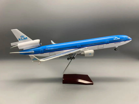 Nuevo modelo de avión KLM MD11, 47cm, MD-11 holandés real, avión de pasajeros para colección, regalo de cumpleaños