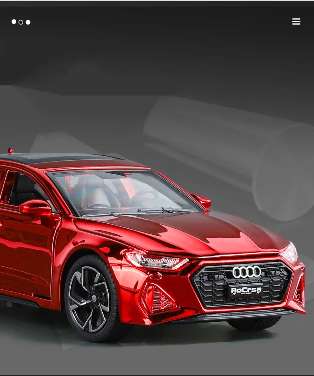 1:32 Audi RS7 Sportback Quattro Alloy Miniature Scale Car Model Sound Light Diecast Metal Toy Car Vehicle Gift Collection