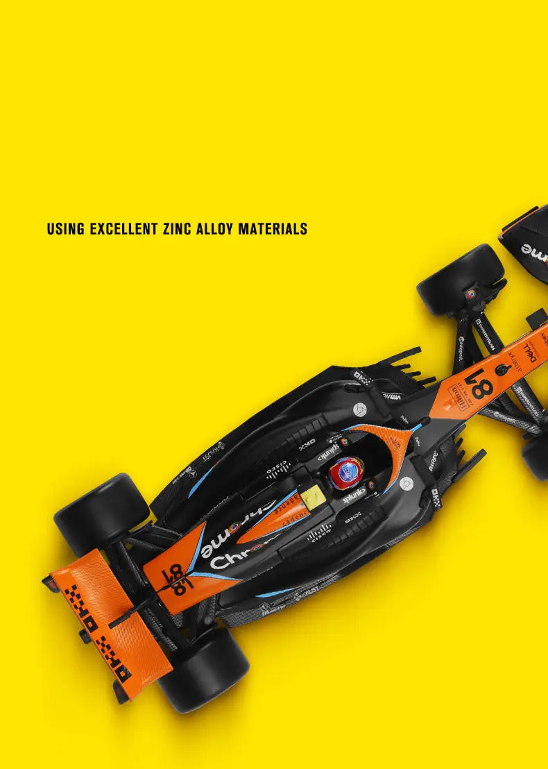 1:24 MCL60 2023 4# Lando Norris P2 British GP Mclaren F1 #81 Oscar Piastri Diecast Racing SuperCar Model Competition Vehicle Toy