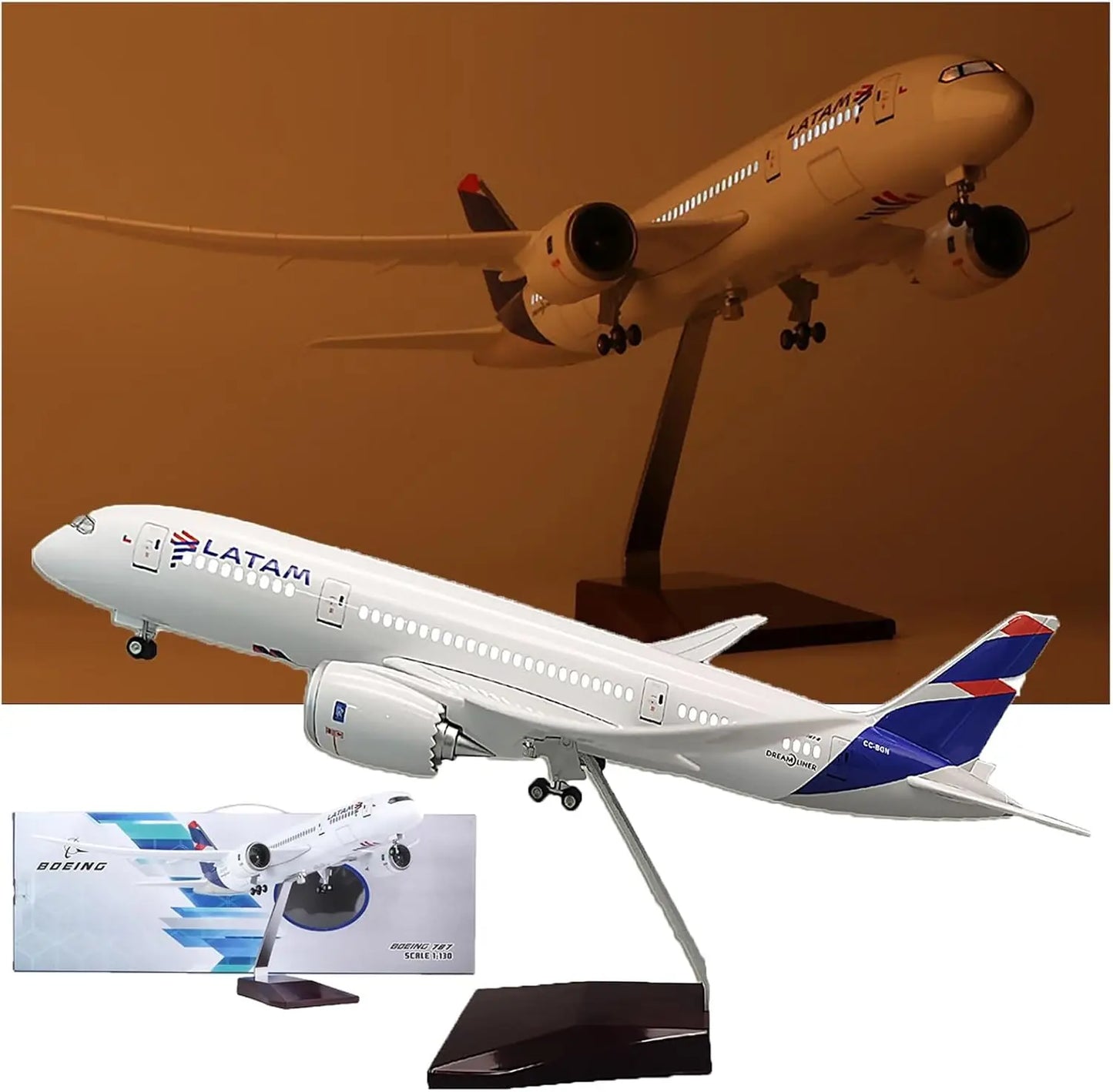 Dreamliner B787 escala 1:150 LanChile LATAM Airlines Diecast Model Airlines avión de resina juguetes colección exhibición regalo Fan