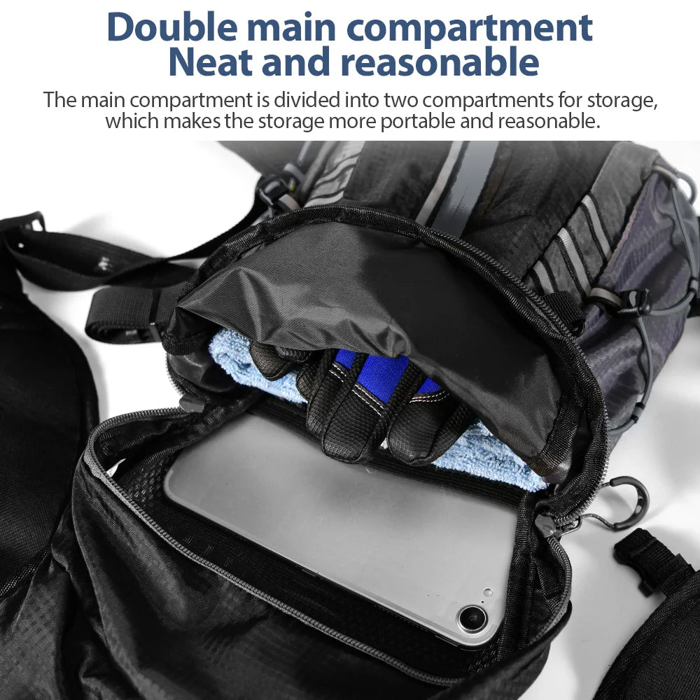 NEWBOLER-Bolsa deportiva repelente al agua para exteriores, mochila de hidratación para ciclismo, viaje, senderismo, escalada, MTB, bicicleta de carretera
