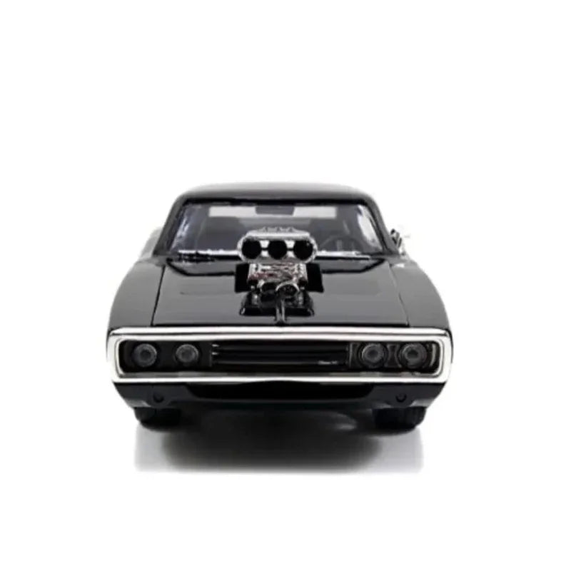 1:24 Fast And Furious 1970 Dodge Charger modelo de coche caballos de aleación fundidos modelos de vehículos musculosos juguete coleccionar adornos