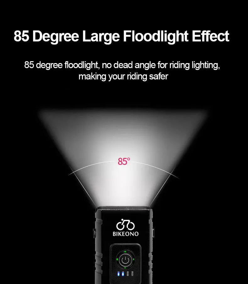 Luz de bicicleta T6 LED frontal USB recargable MTB lámpara de bicicleta de montaña 1000LM faro de bicicleta linterna ciclismo Scooter cola