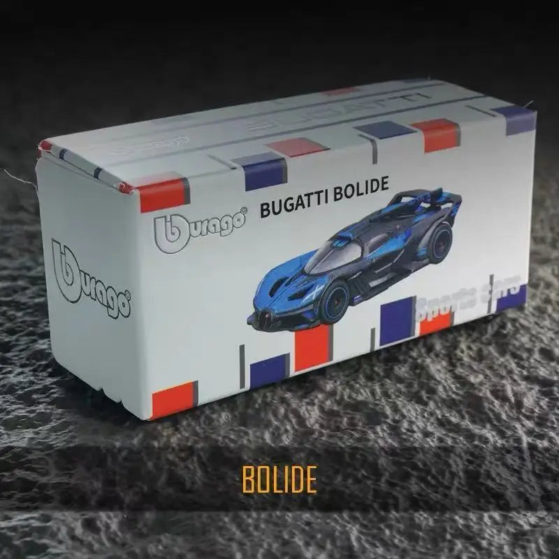 Bburago 1:64 Bugatti Bolide Flying Fire Meteor Alloy Die Cast Car Model Collection Supercar Toys Birthday Gift