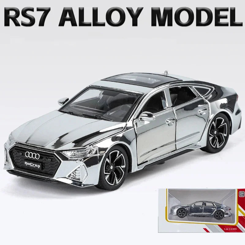 1:32 Audi RS7 Sportback Quattro Alloy Miniature Scale Car Model Sound Light Diecast Metal Toy Car Vehicle Gift Collection