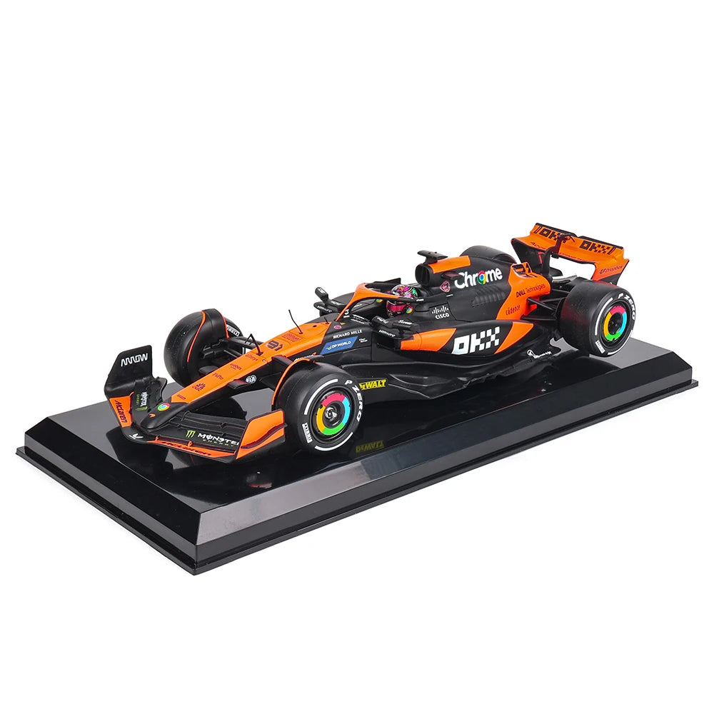 Bburago 1:24 2024 McLaren F1 4 # Lando Norris 81 # Oscar Piastri Die Casting modelo de precisión colección de modelos de coches