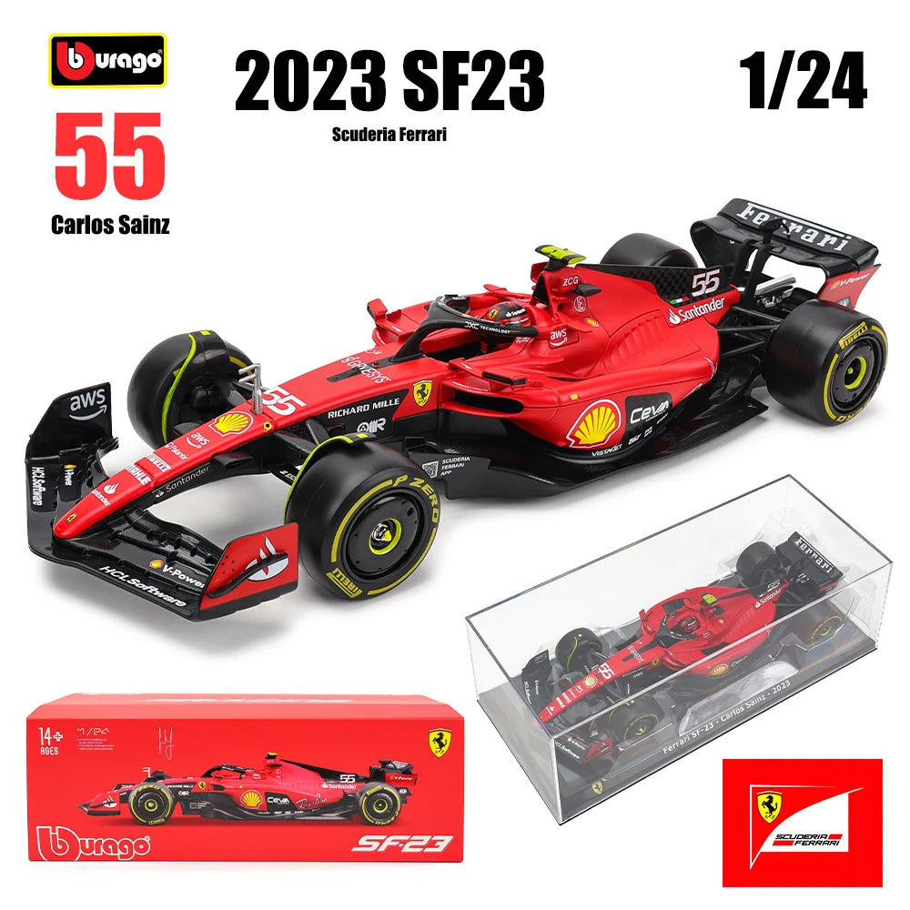 Bburago 1:24 2024 McLaren F1 4 # Lando Norris 81 # Oscar Piastri Die Casting modelo de precisión colección de modelos de coches