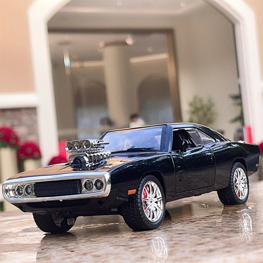 1:24 Dodge Charger 1970 Fast & Furious Alloy Car Diecasts & Toy Vehicles Car Model Sound and light Car Toys For Kids Gifts