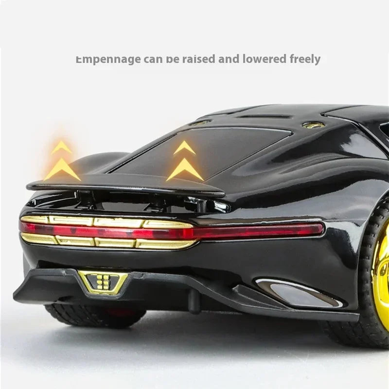 1:32 Mercedes-Benzs Vision GT Alloy Car Model Diecast Metal Racing Car Vehicles Model Simulation Sound Light Kids Toy Gift