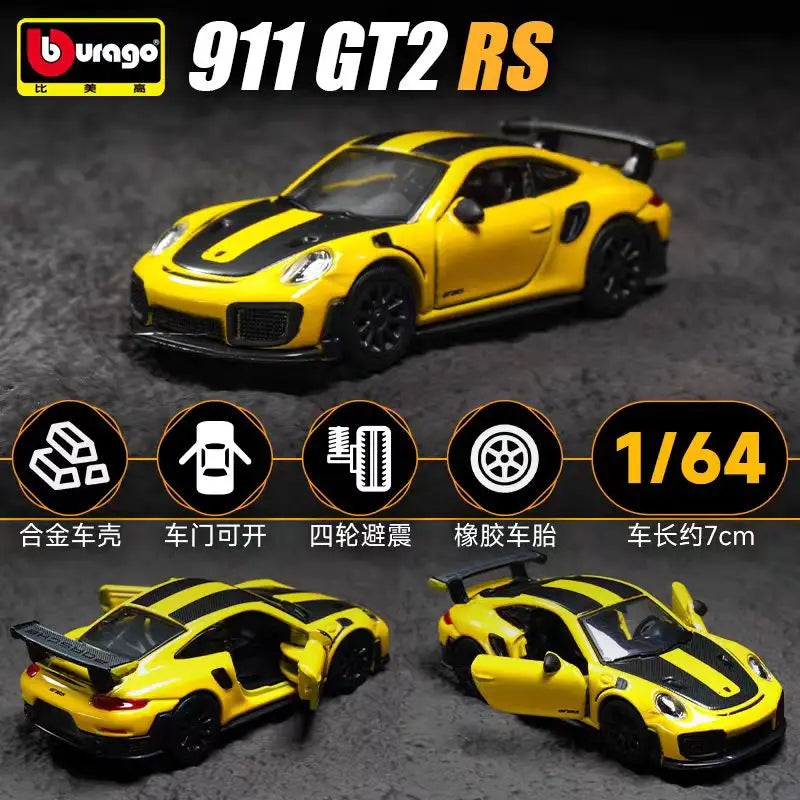 Bburago 1:64 Bugatti Bolide Flying Fire Meteor Alloy Die Cast Car Model Collection Supercar Toys Birthday Gift