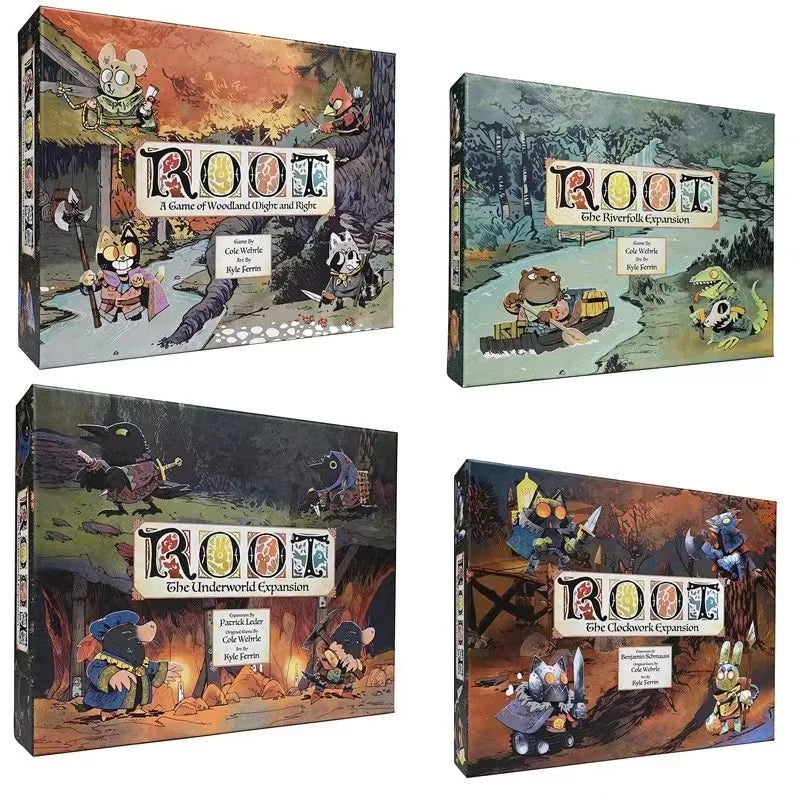 Juegos de Leder Juegos de cartas de raíz The Riverfolk Juegos de mesa de expansión Juegos de desarrollo intelectual Juegos de fiesta familiar para padres e hijos