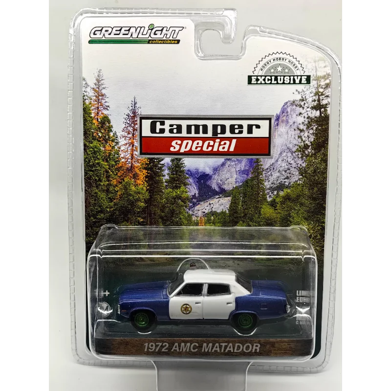 Diecast GreenLight 1/64 escala coche de policía vehículo de comando de bomberos serie Ford Dodge Chevrolet coche de aleación modelo coleccionable juguete para regalo