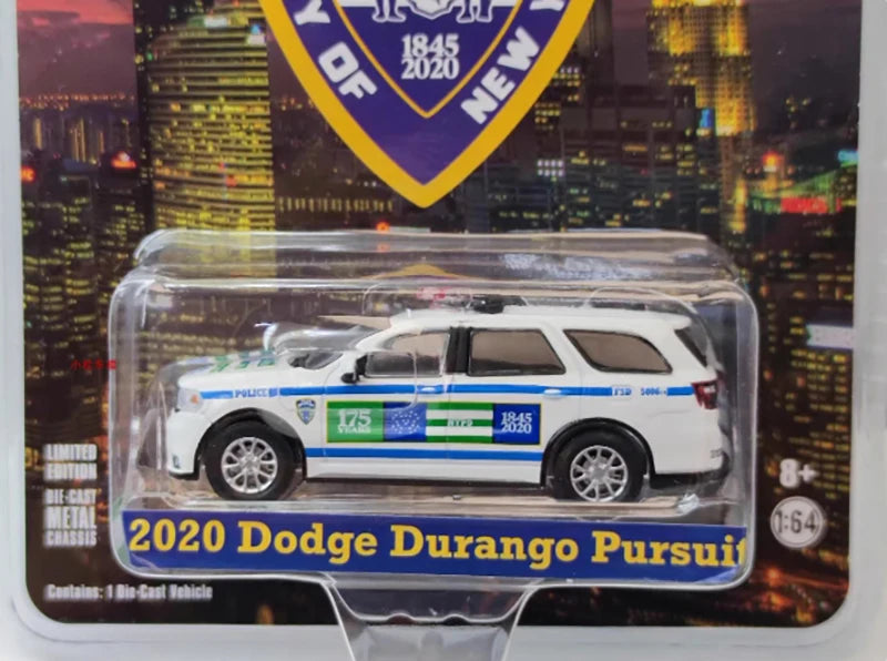 GreenLight Diecast 1:64 Scale 2018 Dodge Durango/2020 Durango Pursuit Car Alloy Car Model Classic Collection Display Toys