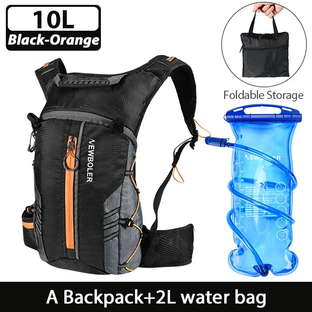 NEWBOLER-Bolsa deportiva repelente al agua para exteriores, mochila de hidratación para ciclismo, viaje, senderismo, escalada, MTB, bicicleta de carretera